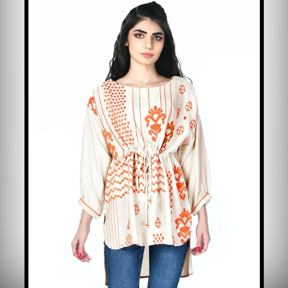 Limelight NWT Embroidered Silk Top Size S
